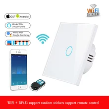 Cheap ZUCZUG Wifi Luxury Wall Touch Sensor Switch Smart Light Switch Control Timing Switch Compatible With Alexa Google Home - EU 123 Cheap ZUCZUG Wifi Luxury Wall Touch Sensor Switch Smart Light Switch Control Timing Switch Compatible With Alexa Google Home - EU 123