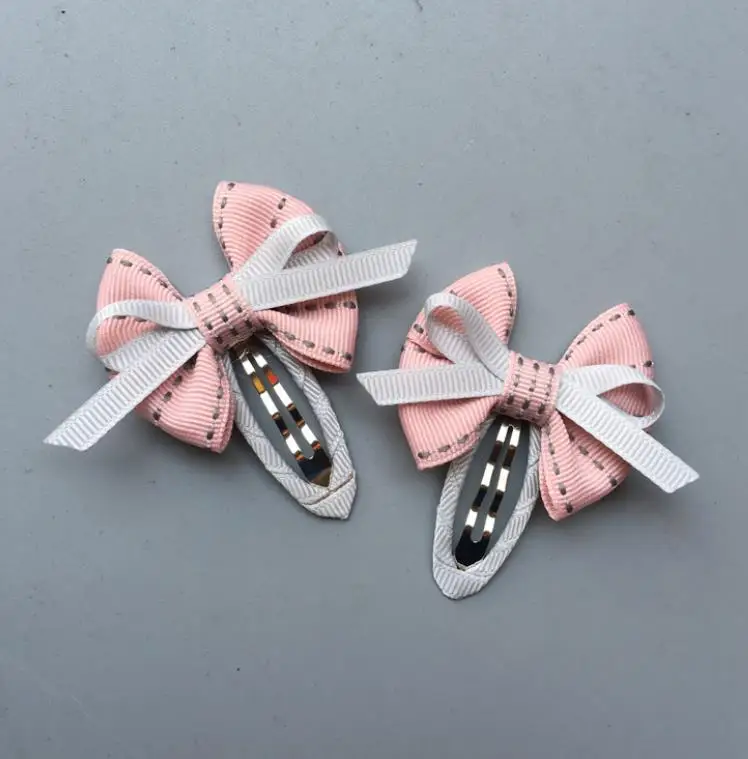Милый мультяшный медведь зажим для волос малышей лента бант детская заколка