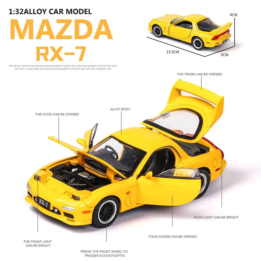 RCtown 1:32 моделирование спортивный автомобиль детский гоночный автомобиль игрушка со звуковым эффектом светильник нежный Рождественский подарок