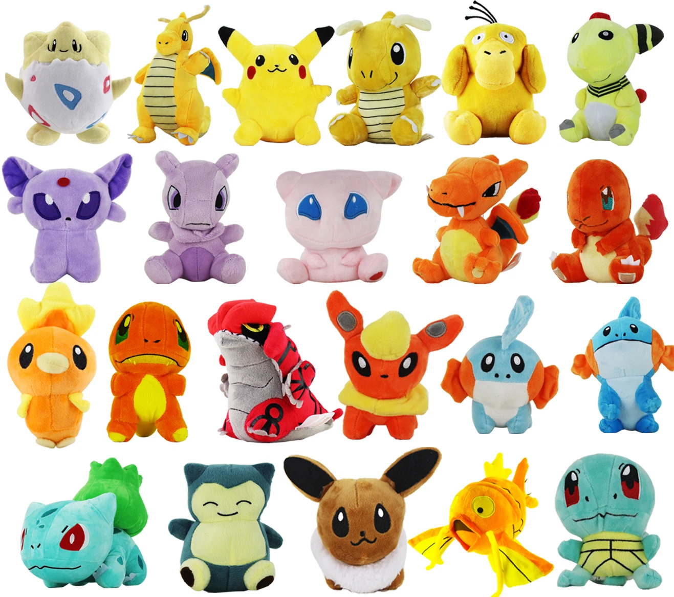 14~ 20 см карманная кукла Ampharos Lucario Gengar Jigglypuff Lapras Lugia Charizard Mewtwo плюшевый Игрушки мягкие куклы