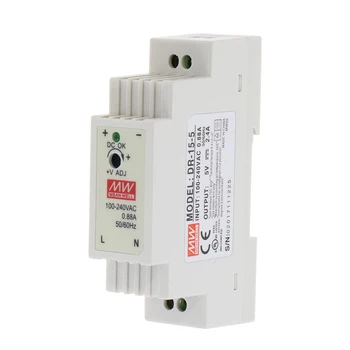 

DR-15 15W Single Output 5V 12V 15V 24V Industrial Din Rail Switching Power Supply DR-15-5 DR-15-12 DR-15-15 DR-15-24