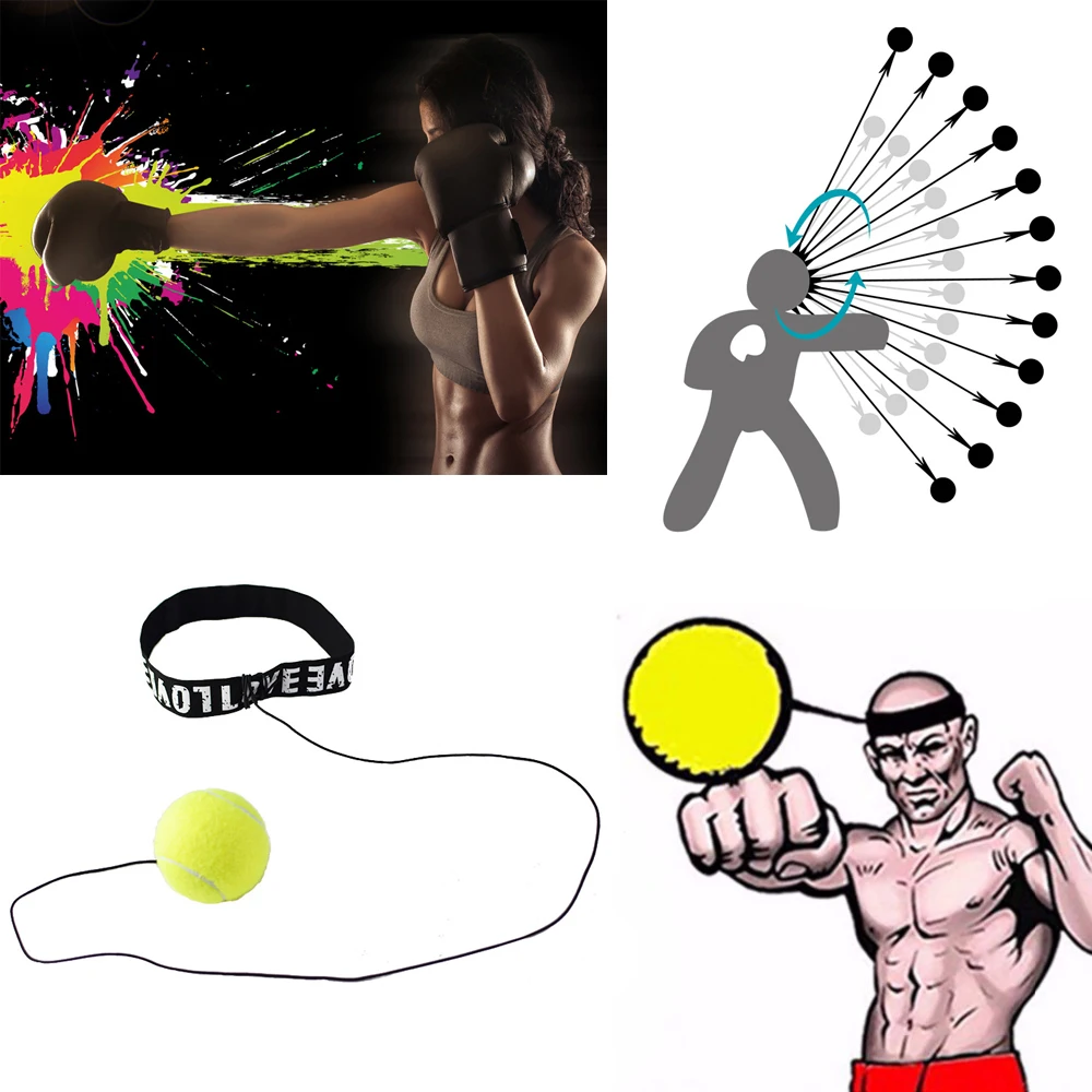 Boxing Reflex Speed Punch Ball MMA Sanda Raising Reaction Hand Eye Training Gym Muay Thai Fitness Exercise Boxe Accessories