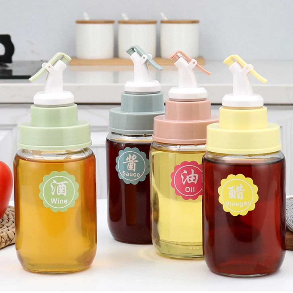 

Leak-proof Oil Bottle Stopper Soy Sauce Vinegar Seasoning Bottle Liquor Dispenser Cap Wine Pourers Flip Top