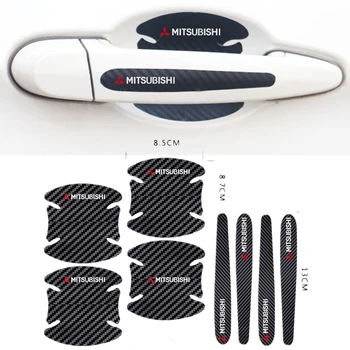 

4pcs Car door Handle Protection Film car Sticker for Mitsubishi ASX Lancer 10 9 L200 Pajero Outlander Eclipse Accessories