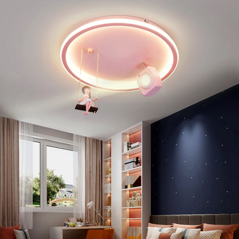 Lámparas de techo led decorativas para dormitorio de niña, de salón para habitación de niños, luces de techo, decoración de sala de estar, iluminación interior|Luces para el - AliExpress