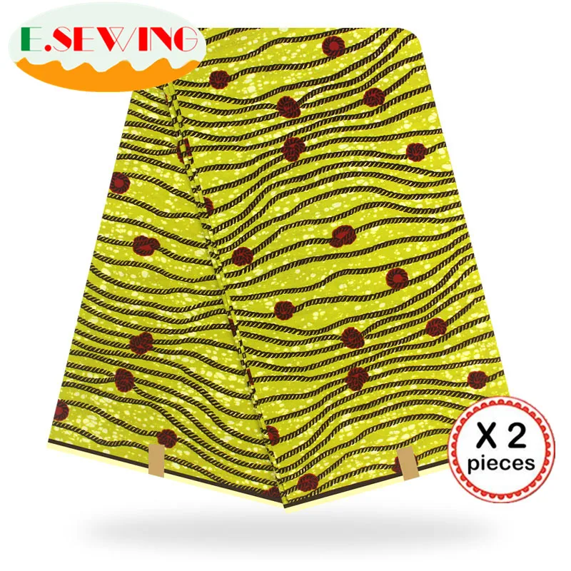 Африканская восковая ткань с принтом Анкара для шитья Анкара африканская ткань 12 ярдов нигерийская хлопковая ткань Гана для платья 81054