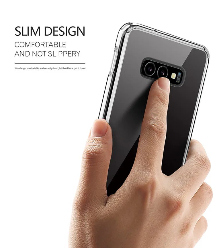 Прозрачный чехол для телефона для samsung Galaxy A50 A70 A80 A40 A30 A20 A10 S7 S8 S9 S10 Plus, Note 8, 9, 10, J5 J7 A8 чехол прозрачный чехол из ТПУ