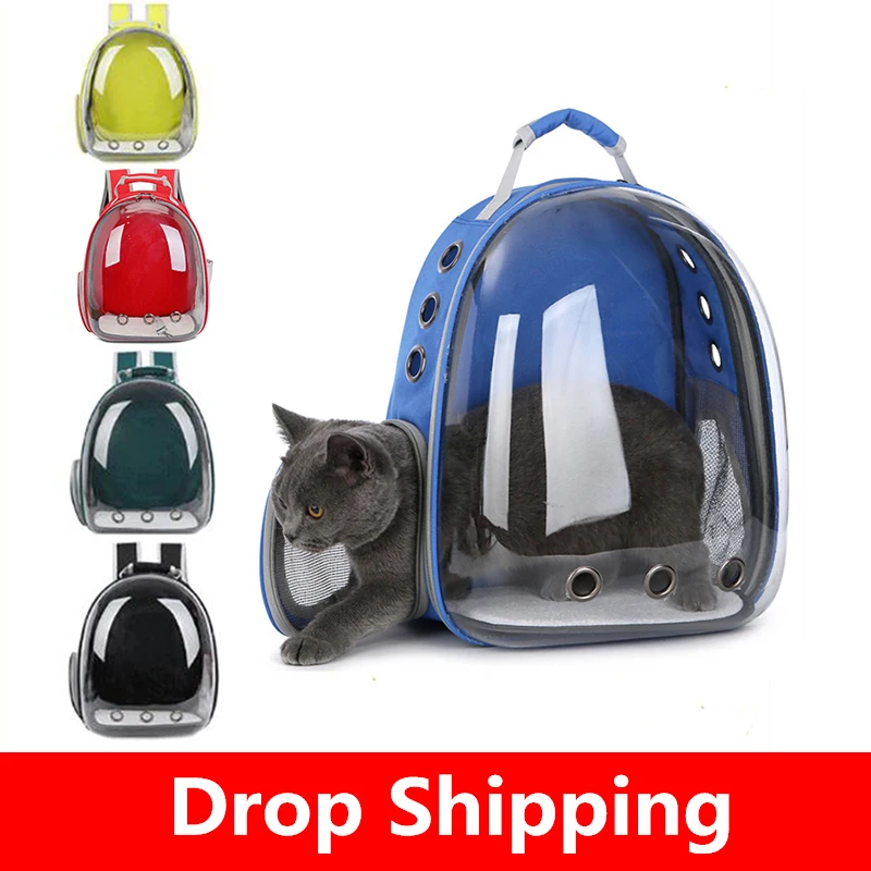 

Cat-carrying Backpack for Kitty Puppy Chihuahua Pet Carrier Transparent Capsule Breathable Outdoor Travel Cat Bag Puppy Cave