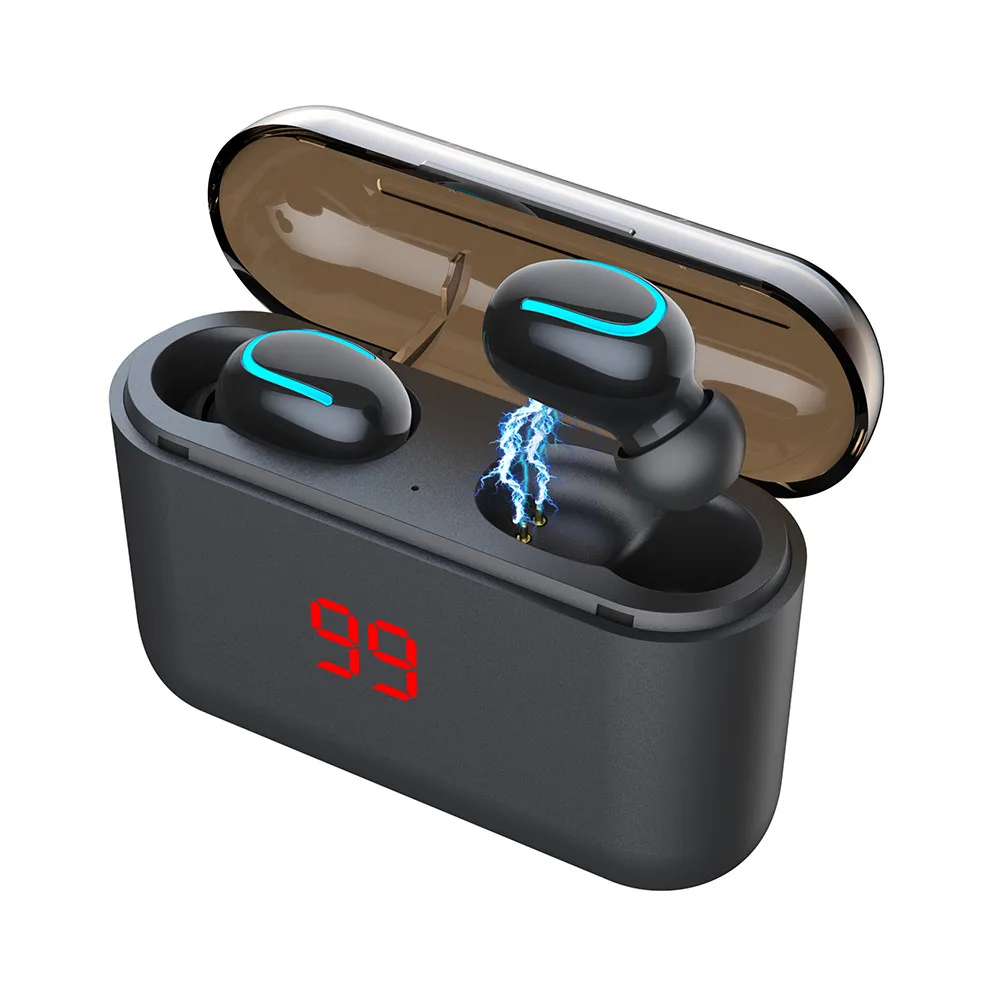 

TWS Headset Wireless Earphones HBQ Q32 Bluetooth Headset With Mic LED Power Display Mini Earbuds 1500mAh as Power Bank Headphone