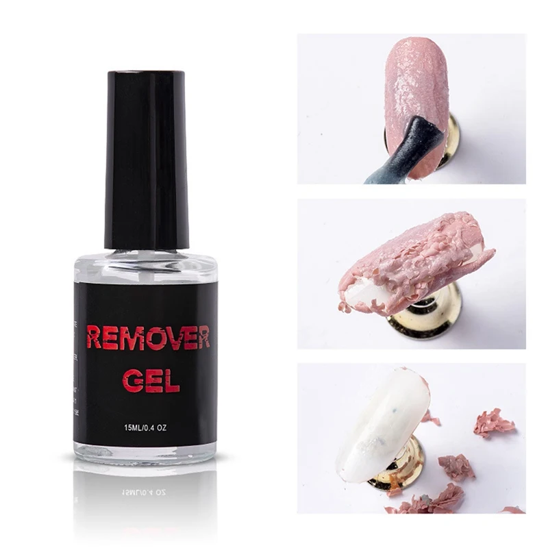 

15ml Gel Remover Liquid No Damage Natural Bursting Removal Liquid Cleaner Nail UV Gel Nail Remover Varnish Cleanser Tool