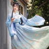 New Women Hanfu Traditional Chinese Clothing Festival Outfit Embroidery Ancient Folk Stage Performance Dance Ancient Folk Stage Performance Costumes