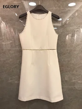 

Sweet Lolita Dress 2020 Spring Summer Party Ladies Hand Made Beading Deco Sleeveless Apricot Black Club Dress Sexy Above Knee