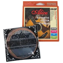 Алиса высокого класса профессиональная акустическая гитара струны набор содержит 6 светильник AW436P-SL модель бронзовая гитара аксессуары