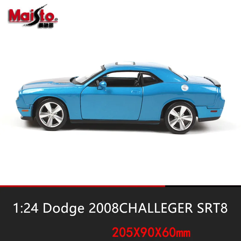 Гоночная модель автомобиля Maisto 1:24 Dodge Challenger из сплава имитация украшение