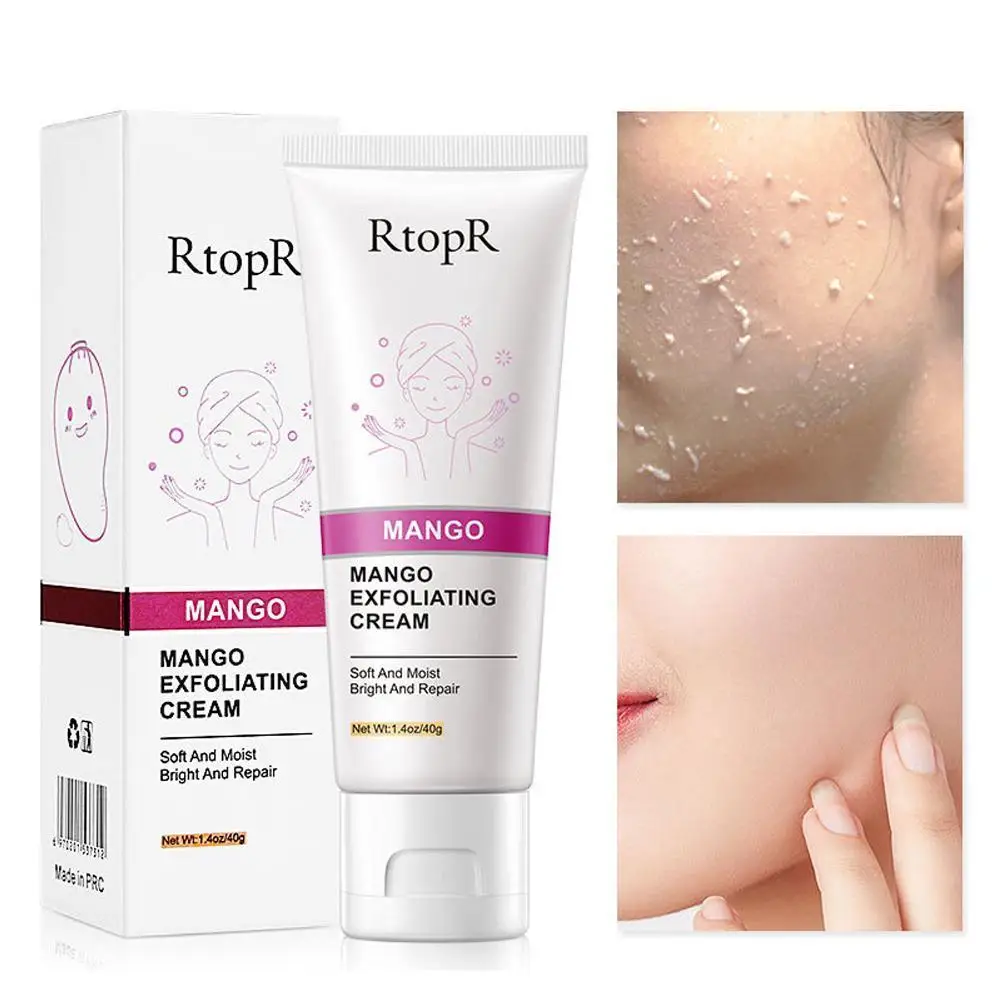 

Skin Care Mango Face Exfoliating Cream Scrub Cleaner Face Blackhead Acne Face Remove Cream 40g Treatment Q0E7