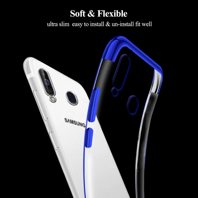 3D покрытие мягкий чехол для samsung Galaxy A10 A30 A40 A50 A70 A20 M20 A20E A10S A20S A50S прозрачный Antiknock TPU Защитный чехол бампер