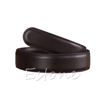 

Faux homme en cuir Ruban sangle de ceinture Ceinture automatique sans boucle 2XPC