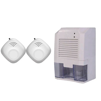 

2x Air Purifier, Car Oxygen Bar Wearable Negative Ion Air Purifier & 1x 800ML Air Dryer for Bathroom Basement Kitchen