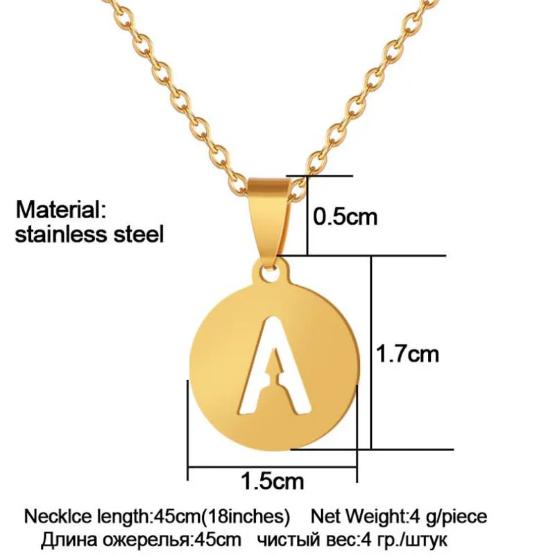2020 New Gold Hollow Letter Necklace 