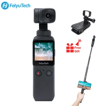 

Feiyu Pocket Camera 6-Axis Pocket Gimbal Camera Stabilizer 4K HD Wide Angle Smart Track Built-in Wi-Fi control Smartphone Vlog