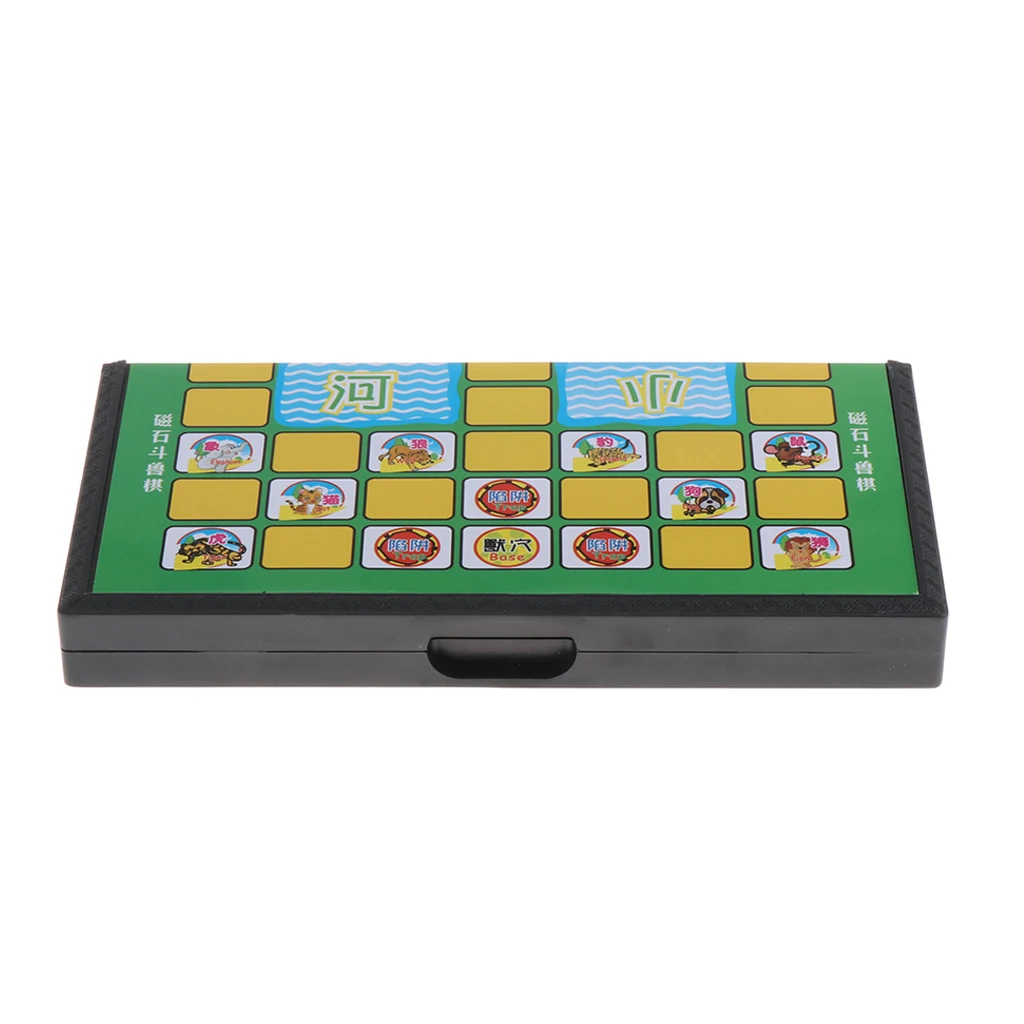 Magnetic Jungle Animal Chess Board Game Folding Chessboard Kid Game Toy Gift