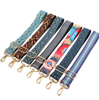 HJKL-Correa de nailon/algodón para bolso de mujer, accesorios de bandolera de hombro, correas de regalo bordadas ajustables