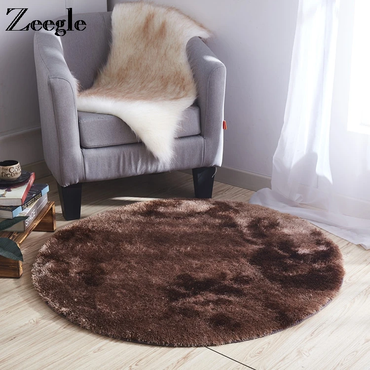 Zeegle ковер круглый коврик противоскользящий диван для гостиной напольный