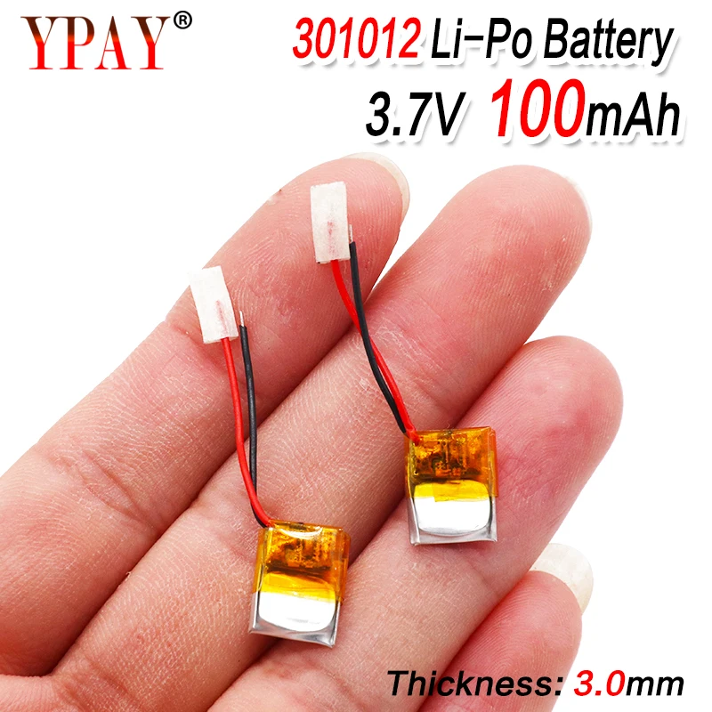 100mAh 3 7 V 301012 литий полимерная lipo аккумуляторная батарея для gps MP3 MP4 PAD DVD DIY bluetooth