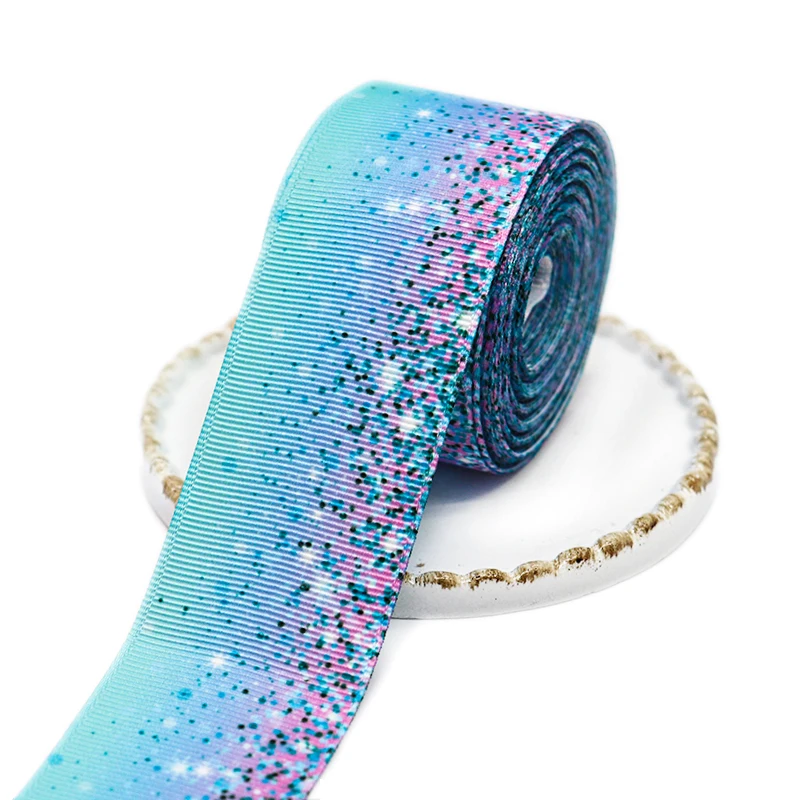 5 Yards 1.5' 38MM Rainbow Gradient Colors Printed Grosgrain Ribbons For Hair Bows DIY Handmade Materials Y110401 ribbon decoration ribbon supplies grosgrain ribbon
