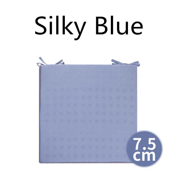 PurenLatex 40*40/45*45 Таиланд натуральный латекс сиденье Подушка стул бедра Ортопедическая подушка сиденье латексные коврики защита от копчика - Цвет: Silky Blue 7.5cm