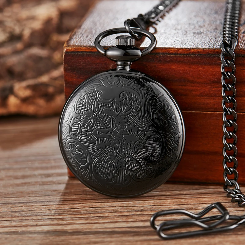 Luminous Quartz Pocket Watch Smooth FOB 