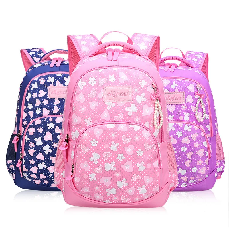 

New Style Schoolbag for Elementary School Students Girl'S 1-3-4-6 Grade Cute Girls School Bag 8-10-12 a Year of Age