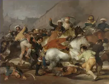 

Hand Painted Art Paintings by College Teachers - The Second of May 1808 Francisco de Goya Spanish - Oil Painting on Canvas