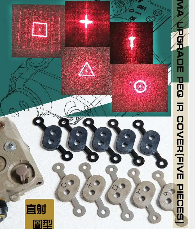 

5x FMA Upgrade Pattern PEQ IR Lens Cover BK/DE/FG TB1350