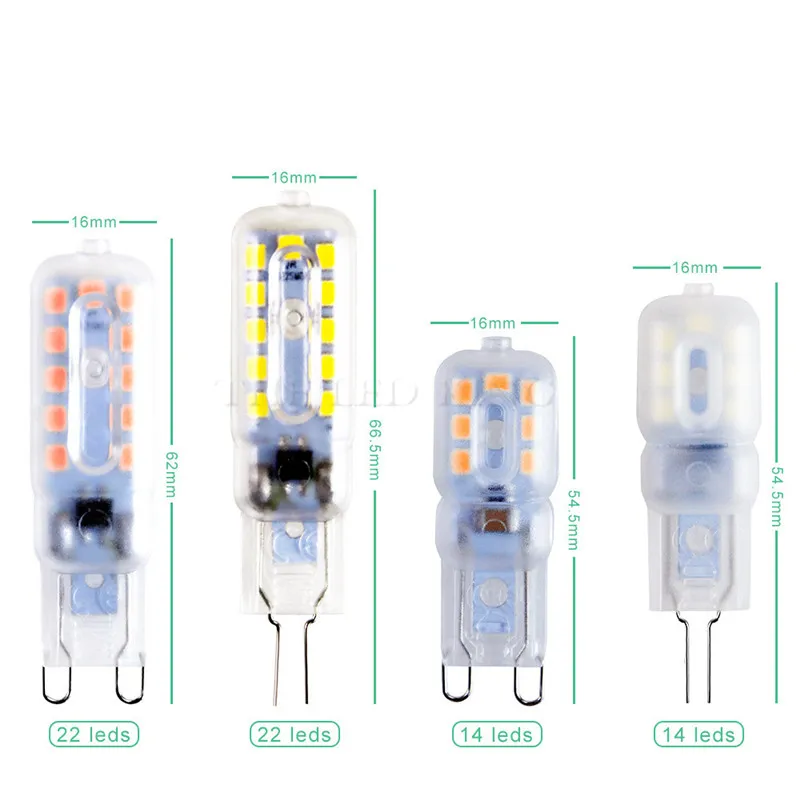 1 шт./лот G4 G9 Светодиодная лампа мини светодиодная AC 220 В DC 12 SMD2835 точечная люстра
