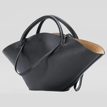 

Vintage Women's Bag Conchoidal Handbag PU Lady Shoulder Bag Casual Fashion Women Handbag High Quality Luxury Top-Handle Bags