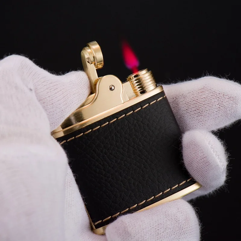 

Honest Luxury Metal Torch Windproof Butane Gas Lighter with Ashtray Cigarette Accessories