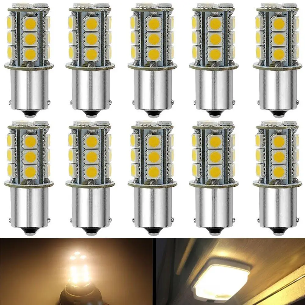 LED Bulbs 5050 18-SMD Replacement Lamps For 12V Interior RV Camper Trailer Lighting Boat Yard Light Brake Tail |