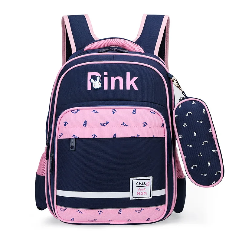 

Korean-style Schoolbag for Elementary School Students 1-3 Years 4-6 Grade Men's Children Backpack 6-12 a Year of Age Women's Bur