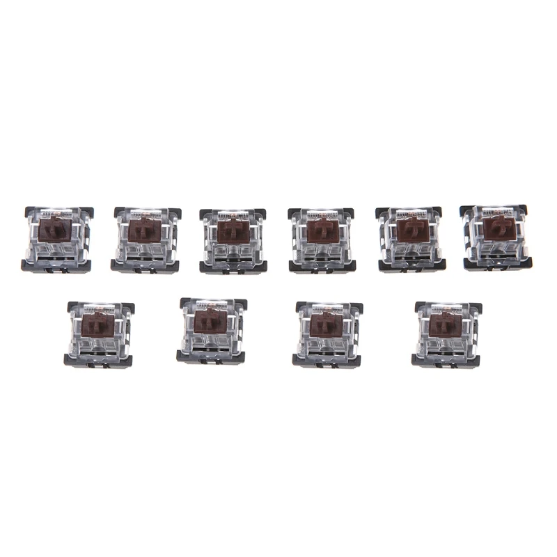

10Pcs 3 Pin KeyCaps Brown Mechanical Keyboard Switch for cherry MX Keyboard B95C