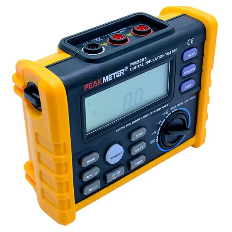 

EASY-PEAKMETER PM5205 Analog and Digital 2500V MS5205 Insulation Resistance Tester megger meter 0.01~100G Ohm with Multimeter