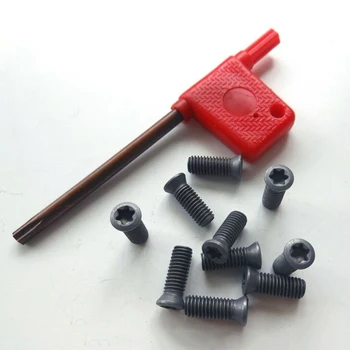 

20pcs Insert Torx Screws M2-M5 Flag Wrench Inner Lathe Tools Accessories For Carbide Inserts Lathe Cutters Screwdriver w/ Wrench
