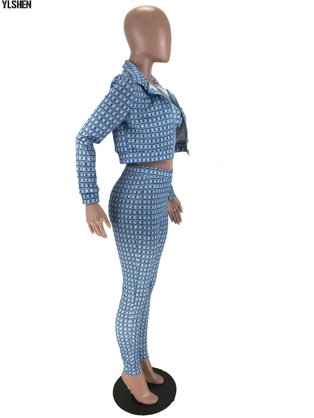 2 Two Piece Set Women African Clothes Dashiki Fashion Sexy Suit (Top And Pants) Super Elastic Party Plus Size Suits For Lady 19