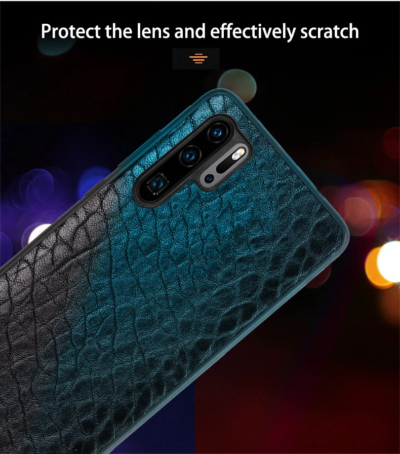 Воловья кожа телефон чехол для huawei Pro P10 P20 P30 lite mate 9 10 20 Pro роскошный слон текстура для Honor 8X9 10 lite чехол