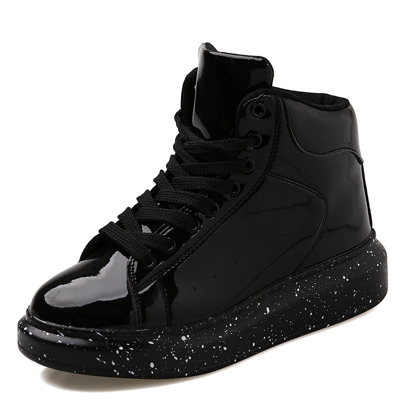 

Snow Boots Women 2019 Autumn Early Winter Thick Bottom High Upper Board Shoes Fashion Mirror Ankle Boots Lovers Shoes