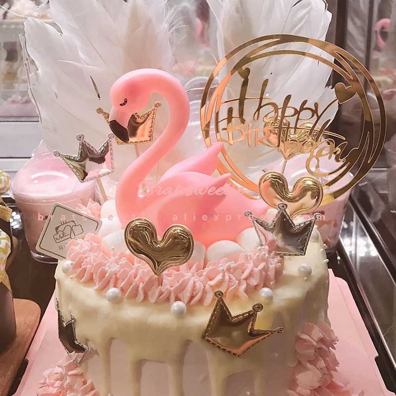 Flamingo Party Balloons Paper Plates Girl 1st Birthday Party Decorations Kids Tropical Summer Hawaiian Party Tableware Supplies