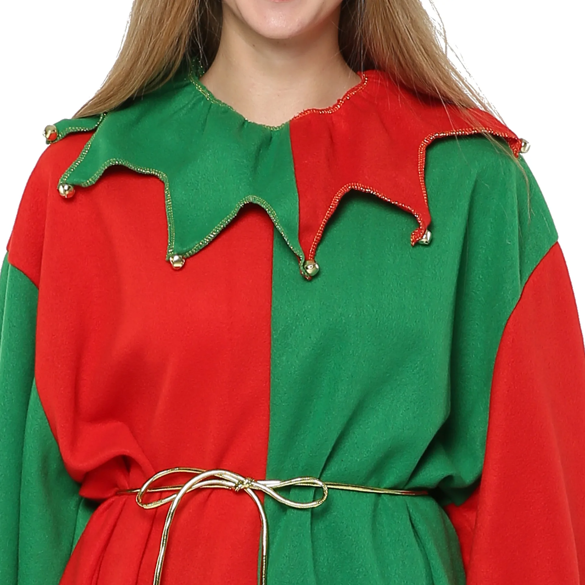 Рождественский костюм для женщин и мужчин, костюмы с изображением эльфа,, Рождественская вечеринка, нарядное платье, унисекс, для взрослых, зеленый Рождественский костюм s для влюбленных
