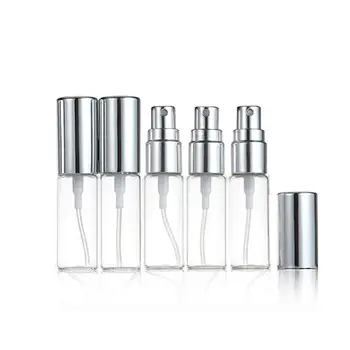 

Mini Fine Mist Clear 5ml 1/6OZ Atomizer Glass Bottle Spray Refillable Fragrance Perfume Empty Scent Bottle W/ Aluminum Sprayer G
