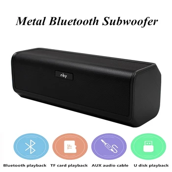 

Subwoofer bluetooth speaker portable wireless sound column music system center 4D stereo music surround sound Support TF AUX USB