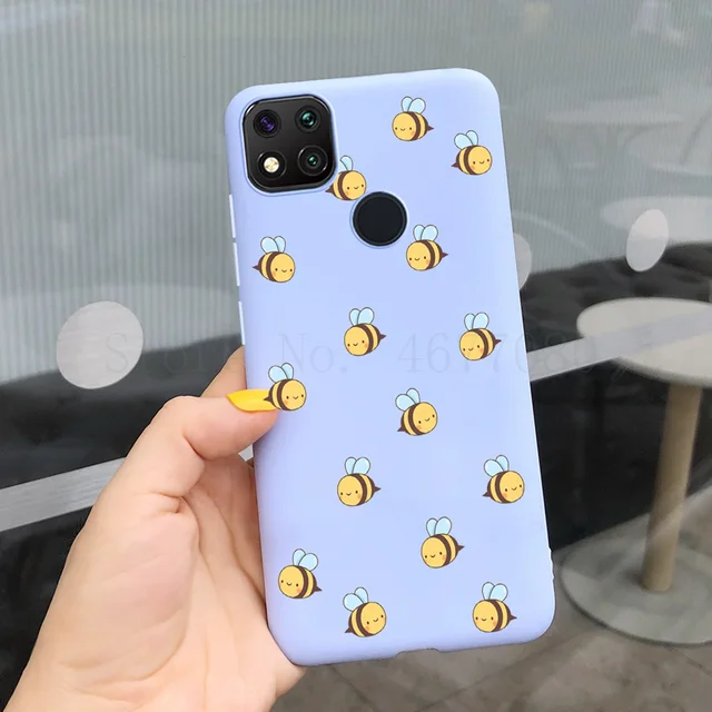 Sunflower Painted Soft Silicone Phone Case For Xiaomi Redmi 9C NFC 9 C 9A Case Butterfly Back Cover For Redmi 9A 9C 9 a Bumper gfnhjn